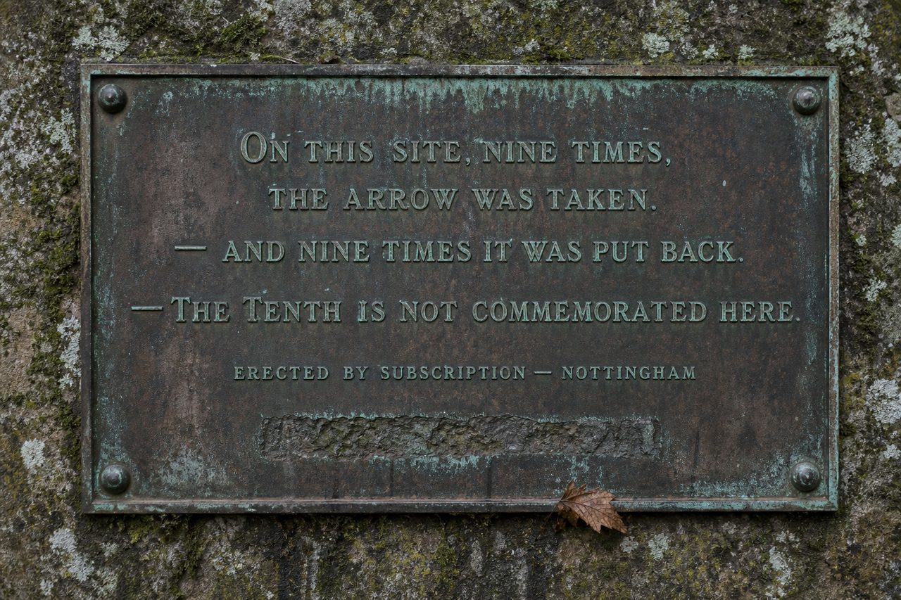 nine times the arrow was taken